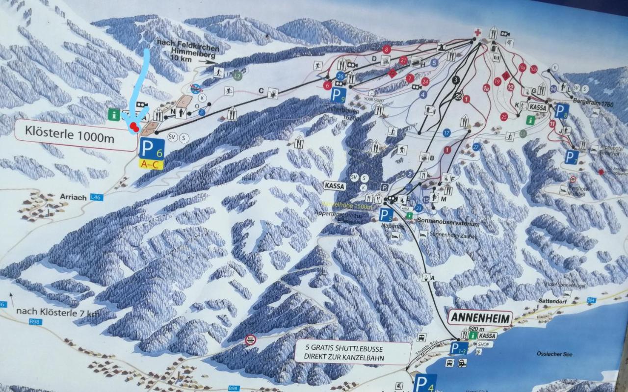 Appartement Vidmar-Wintertraum Arriach Esterno foto